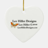 Kalm houden en hekken aan keramisch ornament (Achterkant)