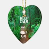 Kalm houden en hekken aan keramisch ornament (Links)