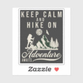 Kalm houden en hekken aan sticker (Vel)