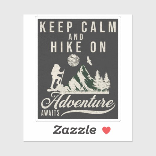 Kalm houden en hekken aan sticker (Vel)