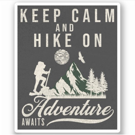 Kalm houden en hekken aan sticker (Voorkant)