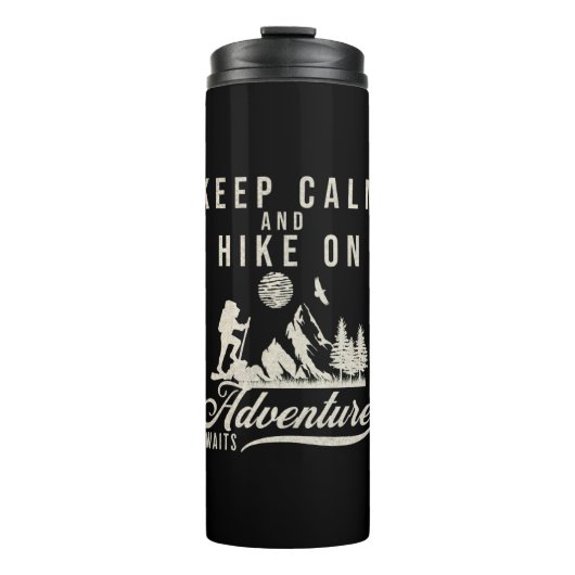 Kalm houden en hekken aan thermosbeker (Voorkant)