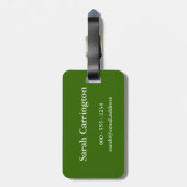 Kalm houden en hem (tennis) (om het even welke kle bagagelabel (Achterkant verticaal)