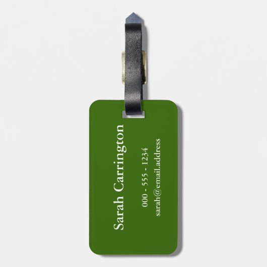 Kalm houden en hem (tennis) (om het even welke kle bagagelabel (Achterkant verticaal)