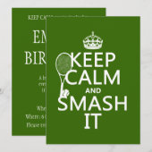 Kalm houden en hem (tennis) (om het even welke kle kaart (Voorkant / Achterkant)