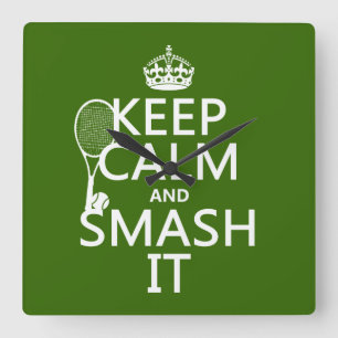 Kalm houden en hem (tennis) (om het even welke kle vierkante klok