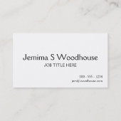 Kalm houden en hem (tennis) (om het even welke kle visitekaartje (Achterkant)