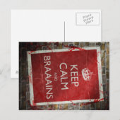 Kalm houden en hersenspoelen briefkaart (Voorkant / Achterkant)