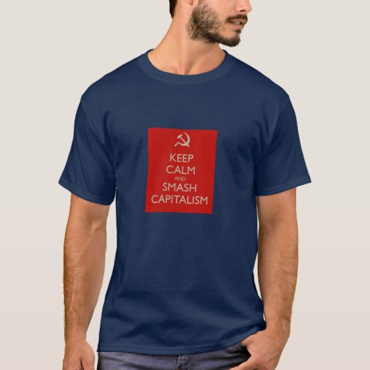 kalm houden en het communistisch kapitalisme t - s t-shirt (Voorkant)