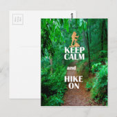Kalm houden en Hike aan houden Briefkaart (Voorkant / Achterkant)