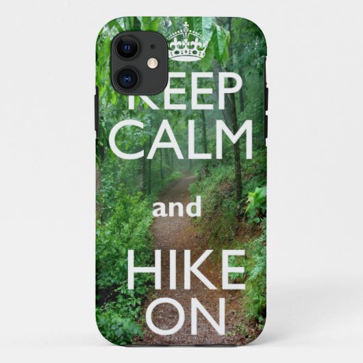 Kalm houden en Hike aan houden Case-Mate iPhone Case (Achterkant)