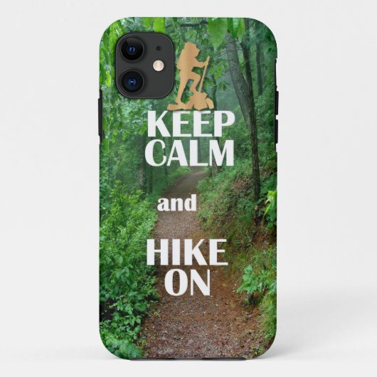 Kalm houden en Hike aan houden Case-Mate iPhone Case (Achterkant)