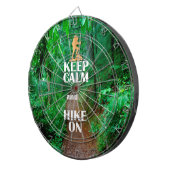 Kalm houden en Hike aan houden Dartbord (Voorkant Rechts)