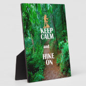 Kalm houden en Hike aan houden Fotoplaat (Zijkant)
