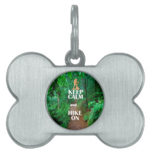 Kalm houden en Hike aan houden Huisdieren Naamplaatje