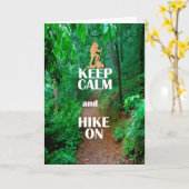 Kalm houden en Hike aan houden Kaart (Gele Bloem)