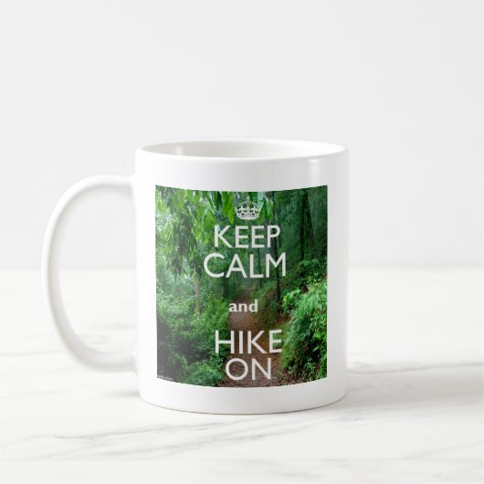 Kalm houden en Hike aan houden Koffiemok (Links)