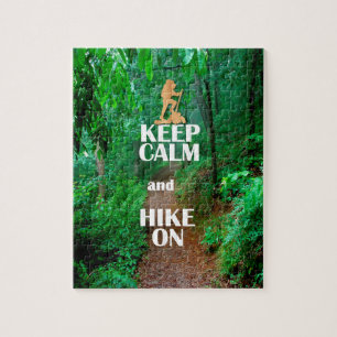 Kalm houden en Hike aan houden Legpuzzel