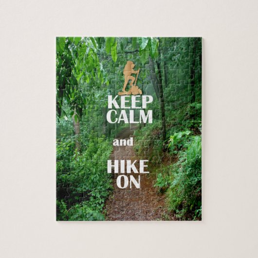 Kalm houden en Hike aan houden Legpuzzel (Verticaal)