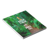 Kalm houden en Hike aan houden Notitieblok (Schuin)