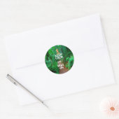 Kalm houden en Hike aan houden Ronde Sticker (Envelop)
