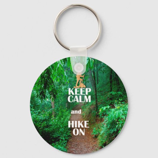 Kalm houden en Hike aan houden Sleutelhanger (Voorkant)