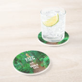 Kalm houden en Hike aan houden Zandsteen Onderzetter (Zijkant)