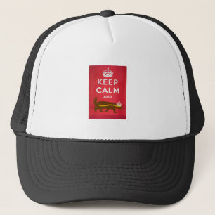 Kalm houden en honingbadger meenemen trucker pet