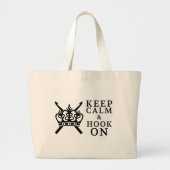 Kalm houden en hook op krassen / Logo Tote Bag (Voorkant)