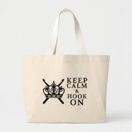 Kalm houden en hook op krassen / Logo Tote Bag