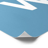 Kalm houden en houden van walvissen poster (Hoek)