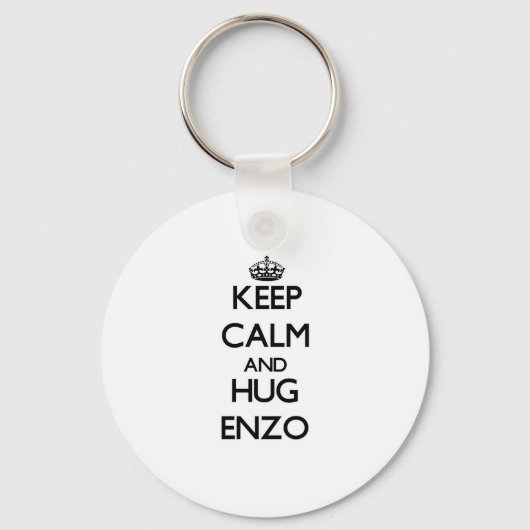 Kalm houden en HUG Enzo Sleutelhanger (Voorkant)
