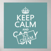 Kalm houden en ijs maken poster (Voorkant)