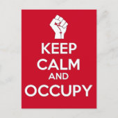 Kalm houden en in beslag nemen (versie2) briefkaart (Voorkant)