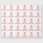 Kalm houden en in Puerto Rico wonen Cadeaupapier (Vlak)