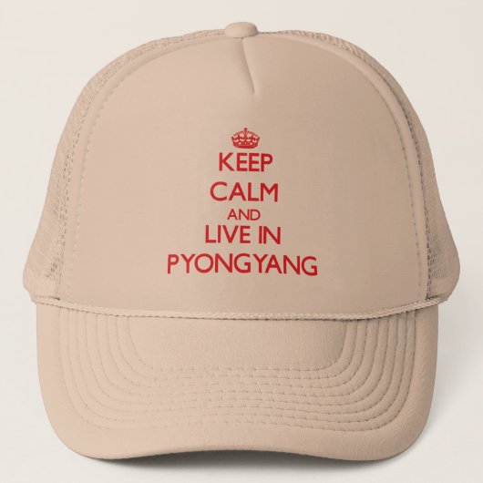 Kalm houden en in Pyongyang leven Trucker Pet (Voorkant)