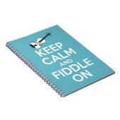 Kalm houden en inactief houden op blauw notitieboek (Rechterzijde)