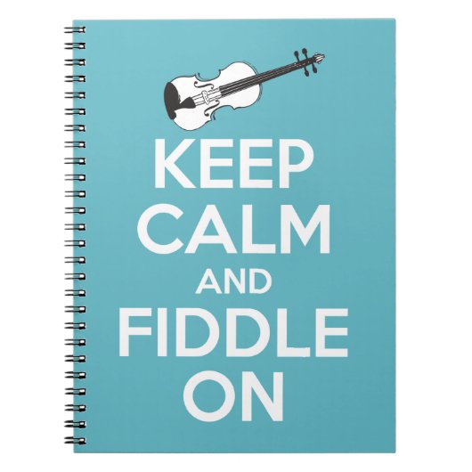 Kalm houden en inactief houden op blauw notitieboek (Voorkant)