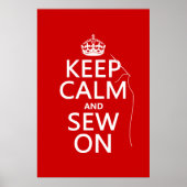 Kalm houden en innaaien (alle kleuren) poster (Voorkant)