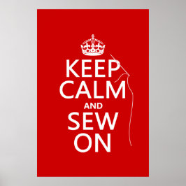 Kalm houden en innaaien (alle kleuren) poster