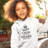 kalm houden en je eigen naam laten gebruiken om he