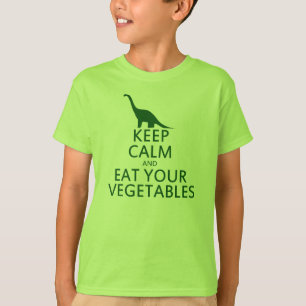 Kalm houden en je groenten eten t-shirt