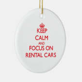 Kalm houden en je richten op verhuurwagens keramisch ornament (Rechts)