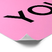 Kalm houden en jezelf Poster zijn (Hoek)