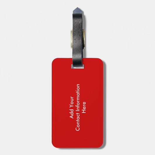 Kalm houden en Jouw tekst houden Bagagelabel (Achterkant verticaal)