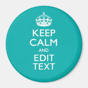 Kalm houden en Jouw tekst houden bij Accent Turquo Magneet