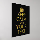 Kalm houden en Jouw tekst houden Folie Afdrukken (Laagn)