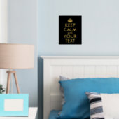 Kalm houden en Jouw tekst houden Folie Afdrukken (Insitu (Slaapkamer))