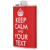 Kalm houden en Jouw tekst houden Heupfles (Links)