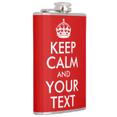 Kalm houden en Jouw tekst houden Heupfles (Rechts)